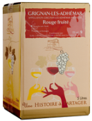 AOP GRIGNAN LES ADHEMARD ROUGE BIB DE 5 LITRES