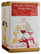 VIN DE FRANCE ROUGE EN BIB DE 5 LITRES